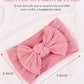 Jollybows 8Pcs Nylon Headbands For Baby Girls Infant Baby Bows Newborn Hairbands Toddler Hair Bow Elastics Head Wraps