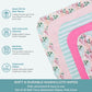 Spasilk Washcloth Wipes Set For Newborn Boys And Girls, Soft Terry Washcloth Set, Pack Of 10, Pink Coral
