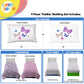 Sunny Side Up Butterfly Toddler Comforter Set - 4 Piece Toddler Bedding Includes Comforter, Sheets & Pillow Cover - Super Soft P