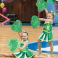 Jenpen Cheerleader Costume For Girls Cute Cheerleading Outfit Cheer Uniform For Halloween Dress Up With Accessories (Green,M(5-7
