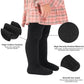 Stelle Toddler Girls Tights Baby Seamless Knit Thick Cotton Leggings Pantyhose(Infants/Kids/Childern)(Black+White+Grey,Xs)