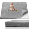 Blissful Diary 1.3 Thick Baby Play Mat, 71x59 Playpen Mat with Removable & Washable Cover, Extra Large Crawling Rug for Floor, F