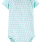 Simple Joys By Carter'S Baby Girls' 6-Pack Short-Sleeve Bodysuit, Multicolor/Ducks/Floral/Polka Dot/Stripe, 0-3 Months
