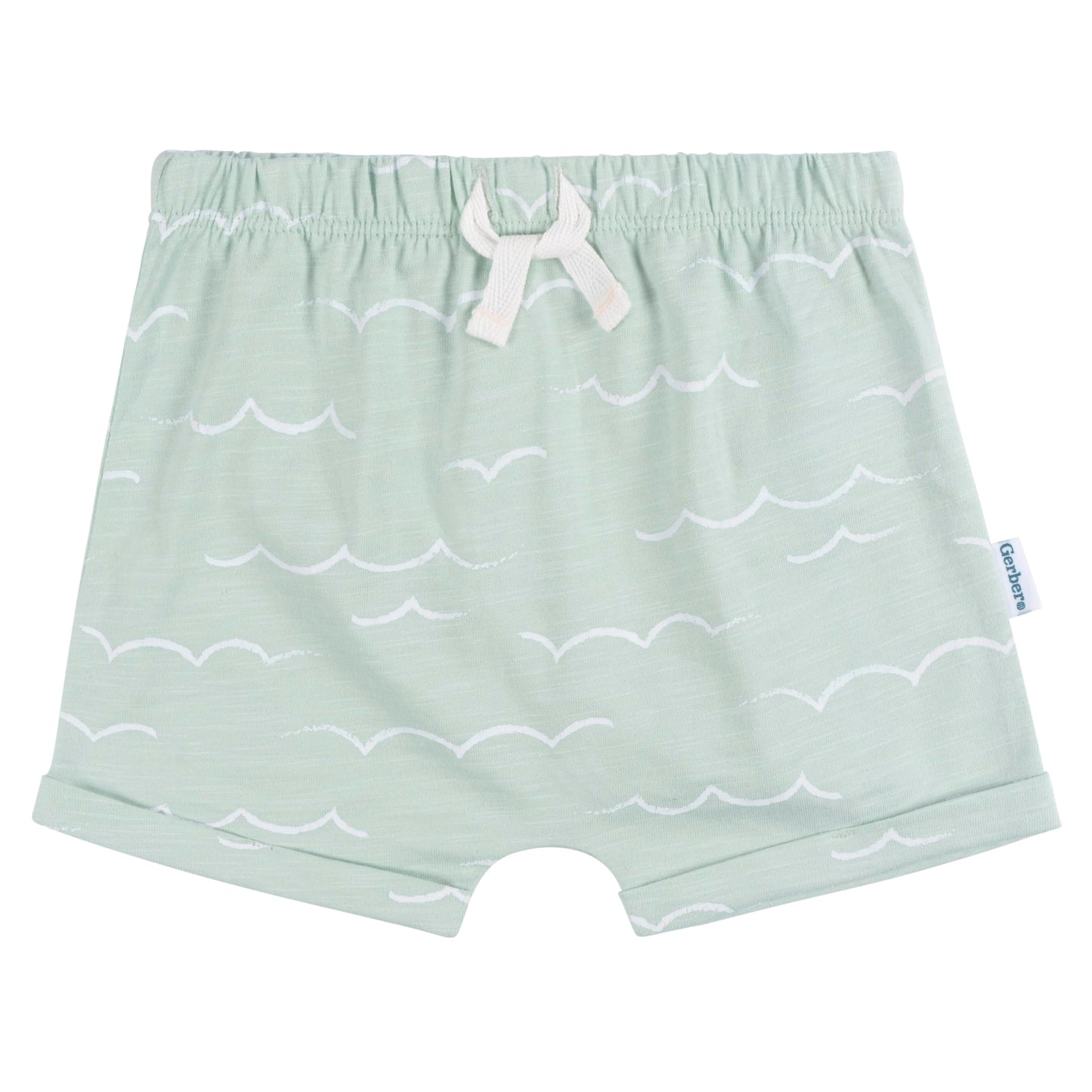 Gerber Baby Boys T-Shirt And Shorts Set, Waves, 3-6 Months