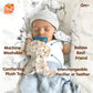 RaZbaby RaZbuddy RaZberry Teether/Pacifier Holder w/Removable Baby Teether Toy - 0M+ - Bpa Free (Puppy)