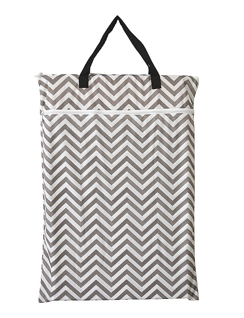 Hibaby Large Hanging Wet/Dry Cloth Diaper Pail Bag for Reusable Diapers or Laundry