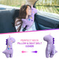 Farochy Unicorn Seat Belt Pillow Kids Cover, Vehicle Shoulder Pads, Car Seatbelt Cushion for Kids, Strap Pillows Animal Travel (