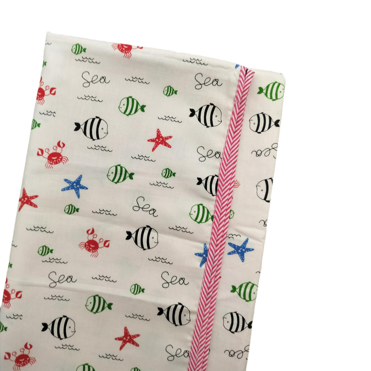 Junior Drive  Lightweight Cotton Baby Blanket  All Season Swaddle Wrapper for Newborn Boys & Girls (Pink, 02 Years)