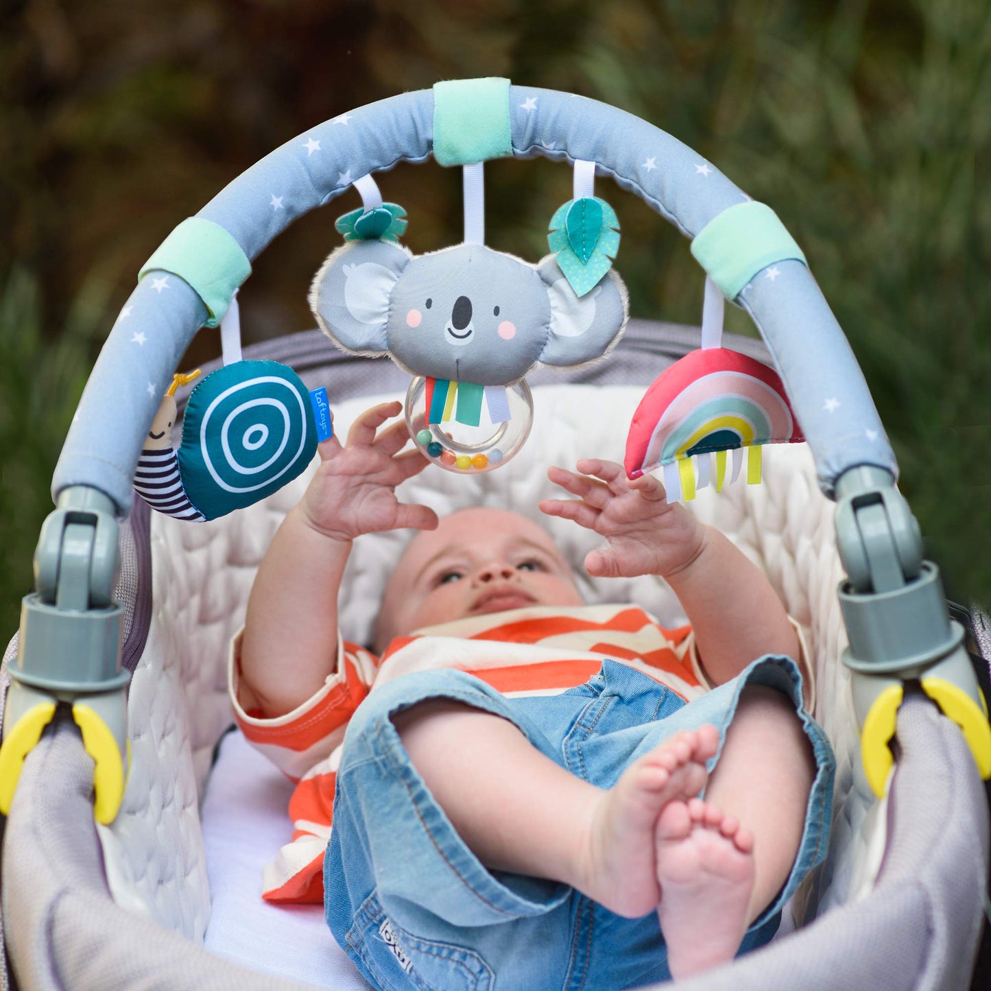 Taf Toys Koala Daydream pram, Stroller & car seat Arch | Ideal for Infants & Toddlers, Activity Arch with Fascinating Toys, Stim