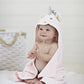 Elegant Baby Top Selling Bath Gift - Cotton Hooded Towel Wrap, Cute Pink Unicorn