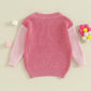 Baby Girl Cute Long Sleeve Crew Neck Love Embroidery Sweater Toddler Valentine Day Outfits (Pink Love, 12-18 Months)