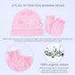 Dokma Organic Cotton Baby Mittens And Caps Set - Mittens For Newborn 0-6 Months - Ultra Soft, No Scratch - 5 Caps X 3 Mittens