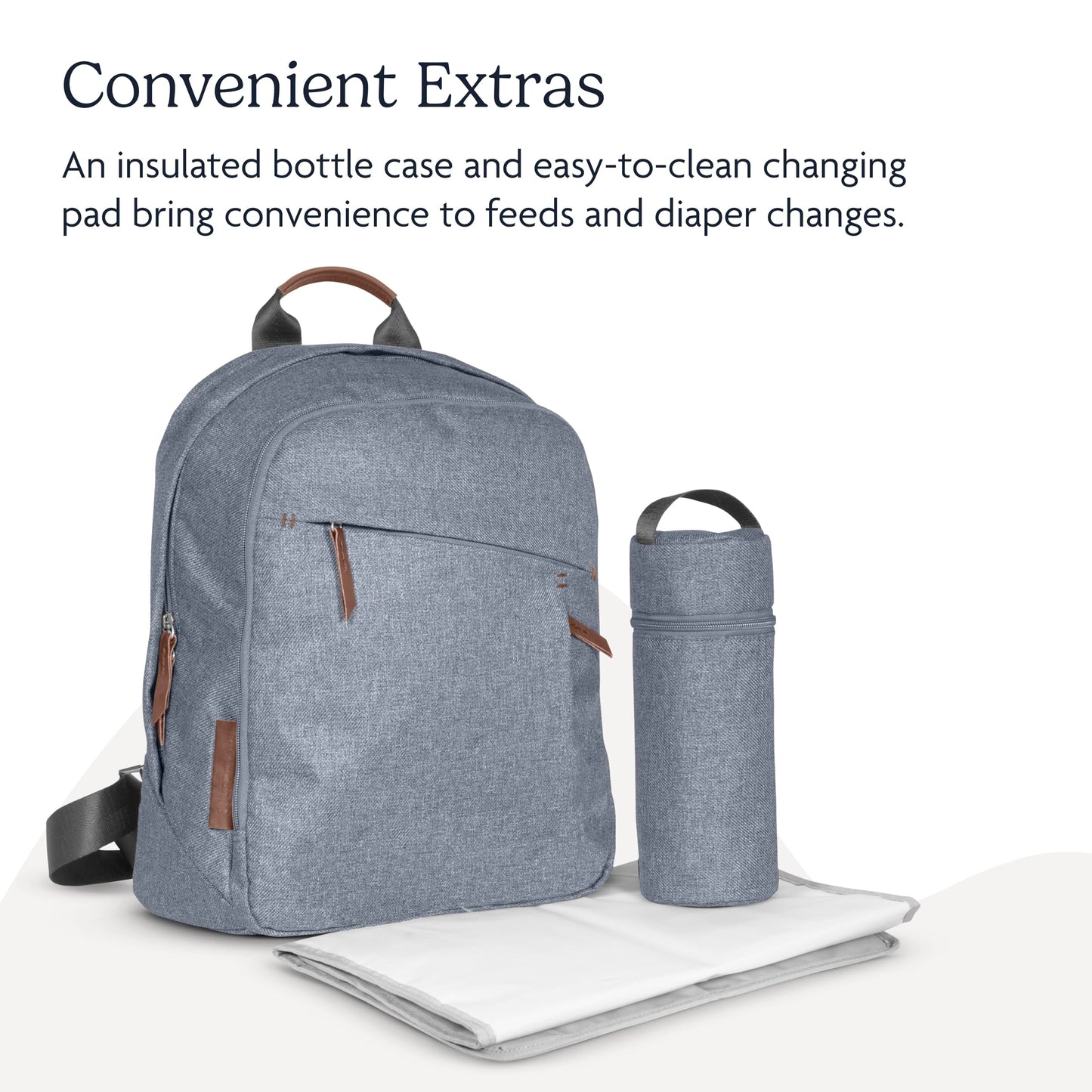 Uppababy Unisex Baby Changing Backpack, Lucy (Rosewood M  Lange/Saddle Leather)