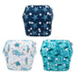 Babygoal Baby Boy And Girl Swim Diapers, Reusable Adjustable Washable One Size Fits 0-8M Baby Gifts And Swimming Lessons 3 Pack