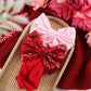 Lanmerry Red Pink Bows For Girls Sequins Large Bows Red Headband Toddler Glitter Hair Bow Hair Accessories Pink Ribbon Headband