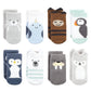 Hudson Baby Unisex Baby Cotton Rich Newborn And Terry Socks, Arctic Animals, 0-6 Months