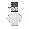 Nuby Portable Baby Changing Pad Station, Quick Wipe Clean Changing Mat with Built-in Pillow, Leopard Print