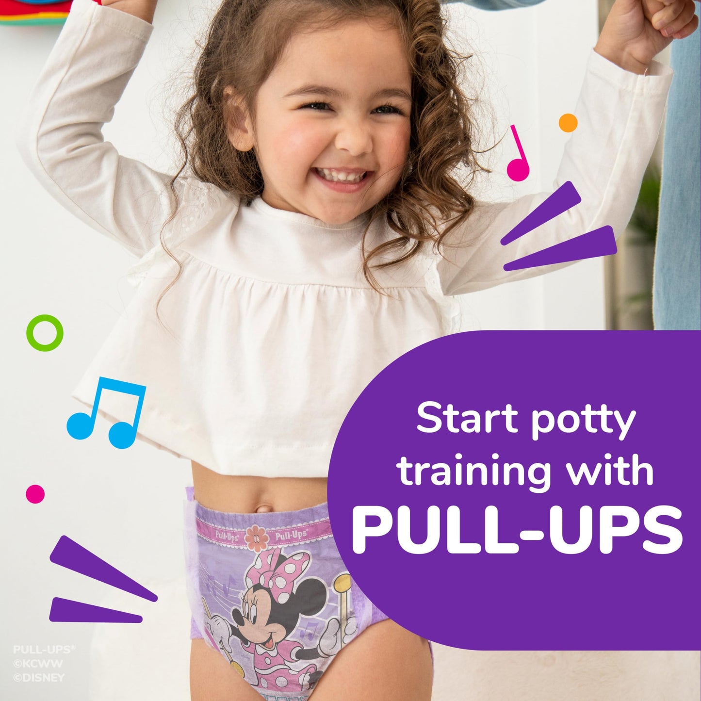 Pull-Ups Girls' Potty Training Pants, Size 2T-3T Training Underwear (16-34 Lbs), 94 Count