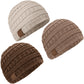 3-Pack Baby Beanies, Baby Hats - Newborn Hats, Baby Boy Hats, Baby Girl Hats For Winter (Pecan)