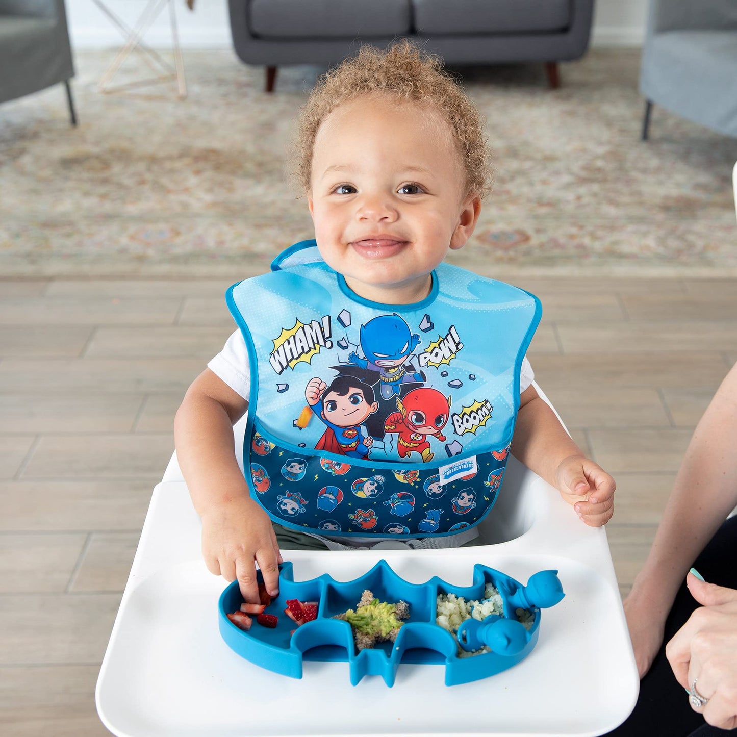 Bumkins Bibs For Girl Or Boy, Superbib Baby And Toddler 6-24 Months, Essential Must Have For Eating, Feeding, Baby Led Weaning S