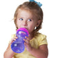 Nuby 2-Pack No-Spill Easy Grip Clik-It Cups, 10 Ounce, Colors May Vary