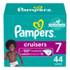 Pampers Cruisers Diapers - Size 7, 44 Count, Disposable Active Baby Diapers with Custom Stretch