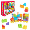 CoComelon Stacking Train, 40 Piece Large Building Block Set, 2 Figures, Colors, Numbers, Officially Licensed Kids Toys for Ages 
