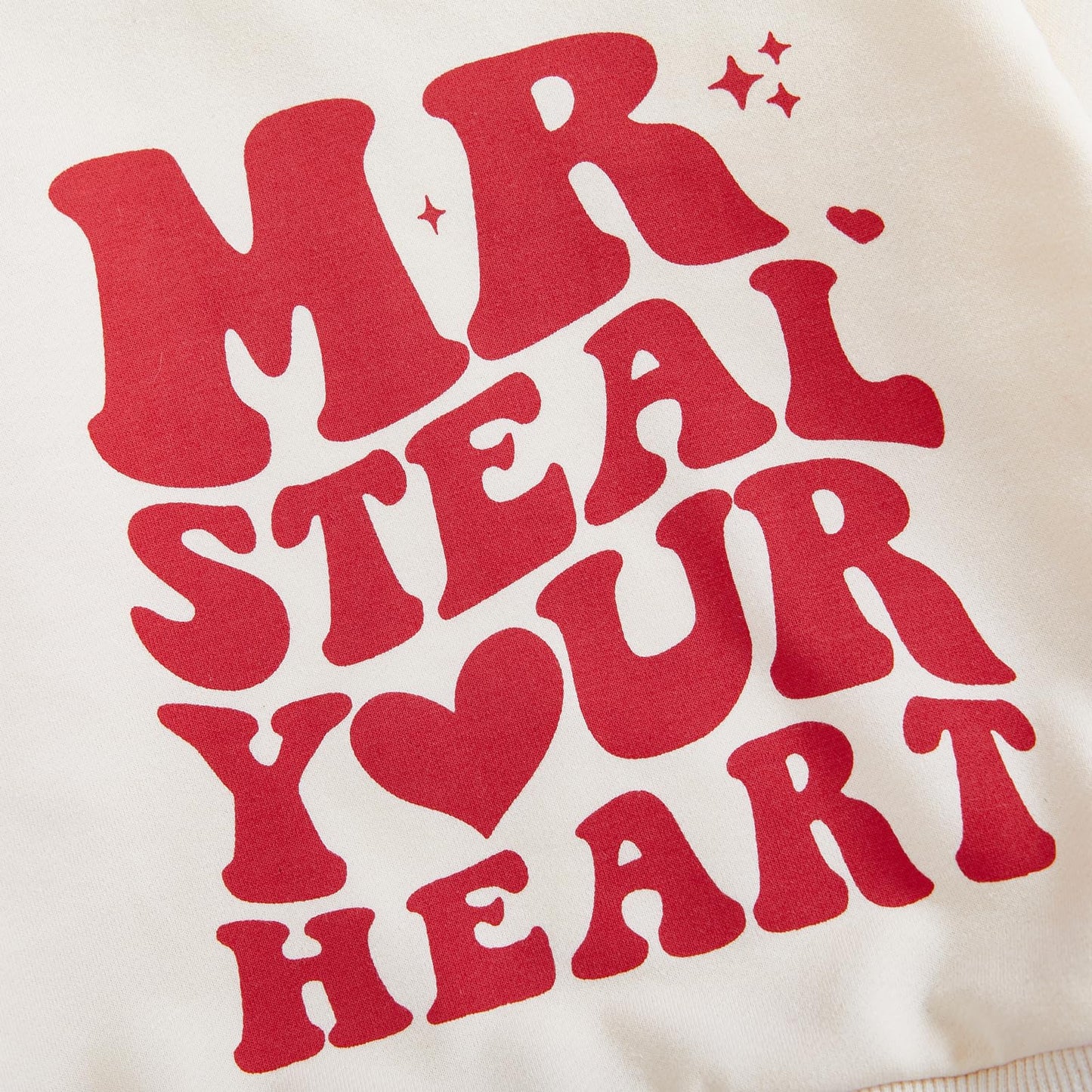 Adobabirl Toddler Baby Boy Valentines Day Outfit Letter Print Crewneck Sweatshirt And Pants Set Fall Winter Spring Clothes (Mr S