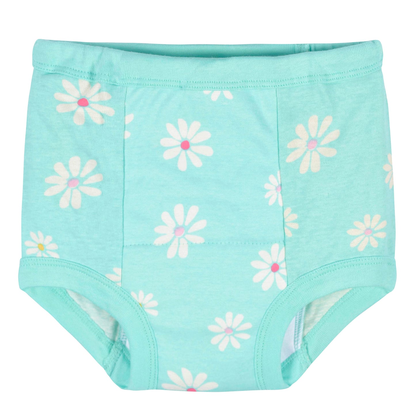 Gerber Baby Girls Infant Toddler 4 Pack Potty Training Pants Underwear Rainbow Turquoise And Pink 3T