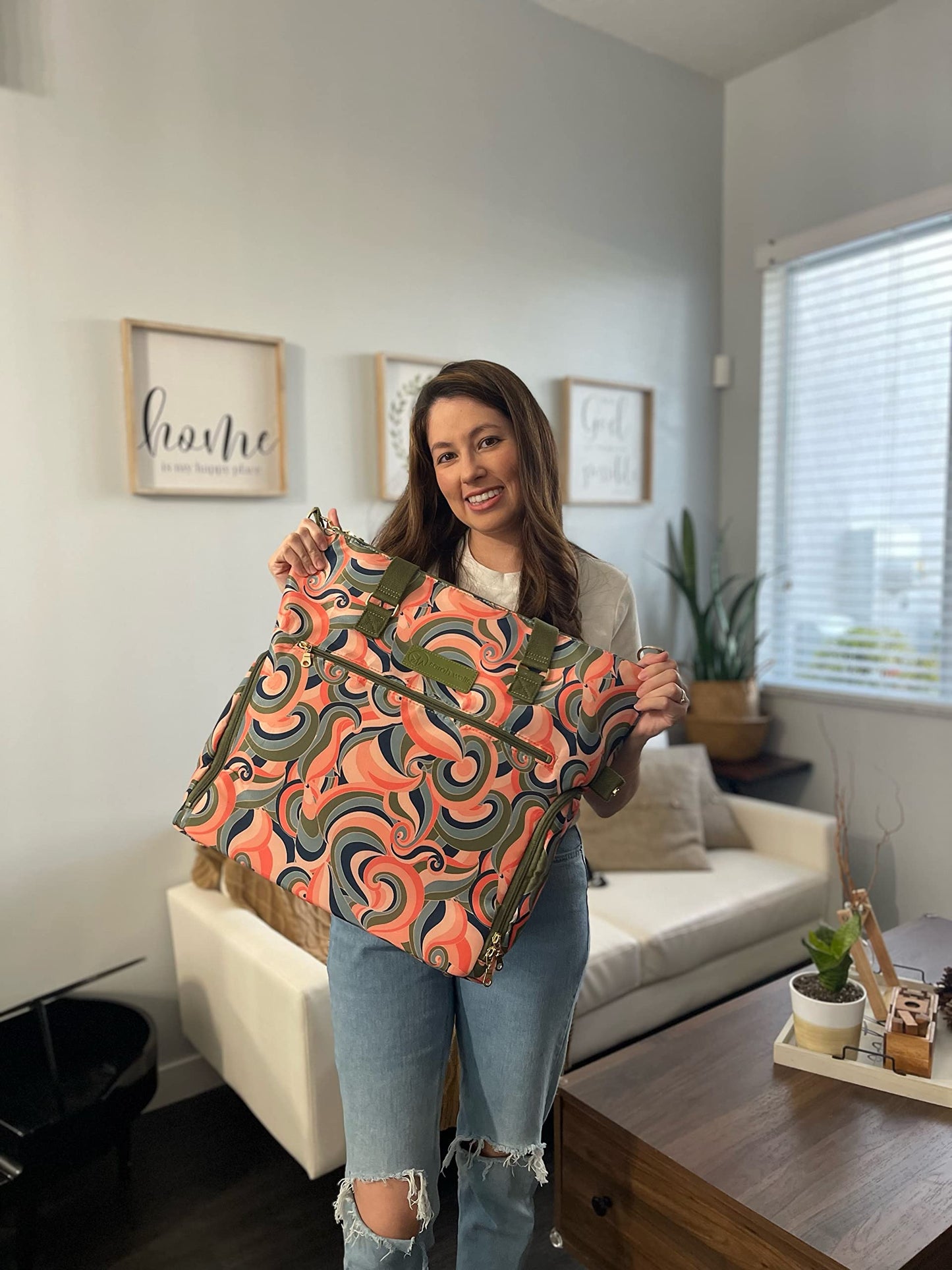 Sarah Wells 'Lizzy Breast Pump Bag With Carrying Handles And Crossbody Strap - Insulated Pockets - Compatible With Most Portabl