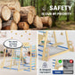 Upgraded Indoor Playground 9-In-1 Jungle Gym Kids Climbing Toys, Montessori Philosophy Waldorf Style Wooden Climber Playset With