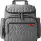 Skip Hop Diaper Bag Backpack: Forma, Multi-Function Baby Travel Bag With Changing Pad & Stroller Attachment, Grey