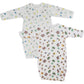 Bambini Girls Print Infant Gowns - 2 Pack - Newborn