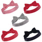 Hudson Baby Unisex Cotton And Synthetic Headbands, Red Houndstooth, 0-24 Months