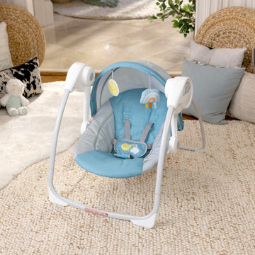 Ingenuity: Ity By Ingenuity Sun Valley Canopy Portable Swing - Canopy, 2 Toys, 2-Position Seat Recline, Unisex, For Ages 0-9 Mon
