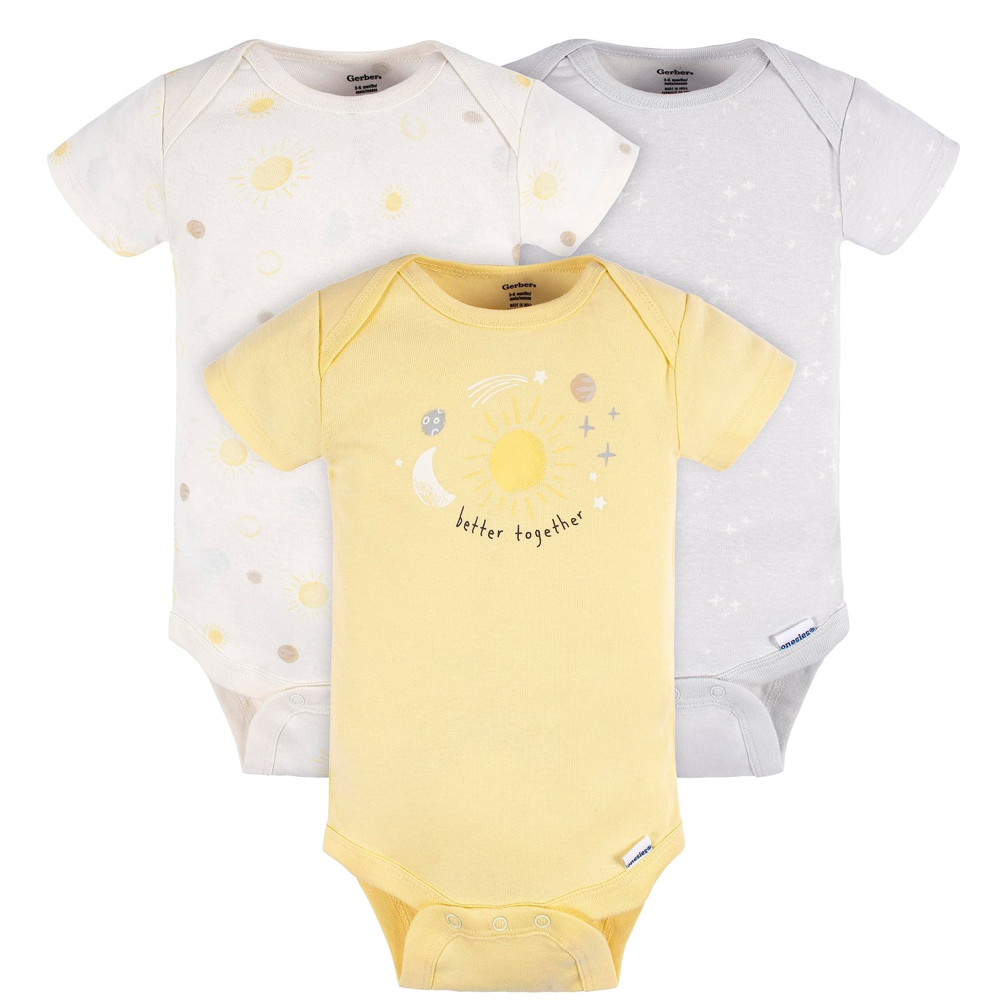 Gerber Baby Boys And Girls 12 Piece Layette Gift Set, Yellow Celestial, 6-9 Months