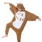 Canasour Owl Onesie Kids Animal Halloween Cosplay Costume For 5T Girls Unisex Outfuit One Piece Hooded Soft Pajamas Brown Party