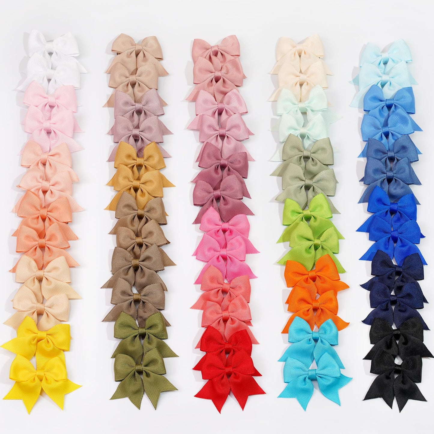 Joyoyo 60 Pieces Baby Bows Alligator Hair Clips In 30 Pastel Colors, Barrettes And Bows For Baby Girls,Toddlers,Kids