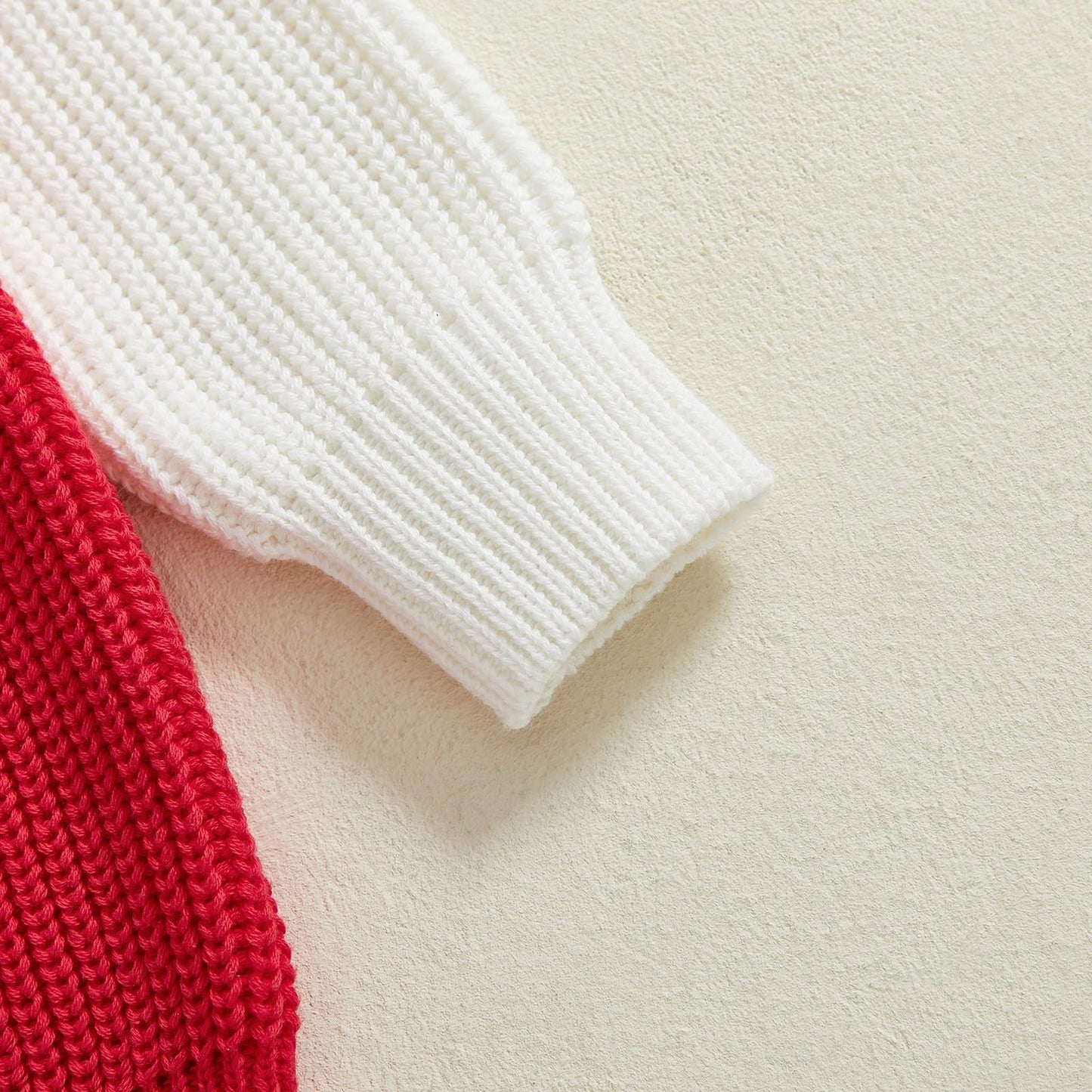 Toddler Girl Valentines Day Outfit Cute Valentines Day Sweater Love Embroidery Knit Pullover Sweatshirt Top(G-Red Love,2-3T)