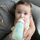 Dr. Brown'S Natural Flow Options+ Glass Baby Bottle Sleeves,100% Silicone,4 Oz,Narrow,Mint