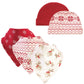 Hudson Baby Unisex Baby Cotton Bib And Headband Or Caps Set, Reindeer, One Size