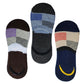 Queery Men Cotton No Show Invisible Loafer Socks Pack Of 3 D8