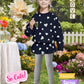 Bomdeals Adorable Cute Toddler Baby Girls Clothes Set,Long Sleeve T-Shirt +Pants Outfit(Age(5T), Navy)