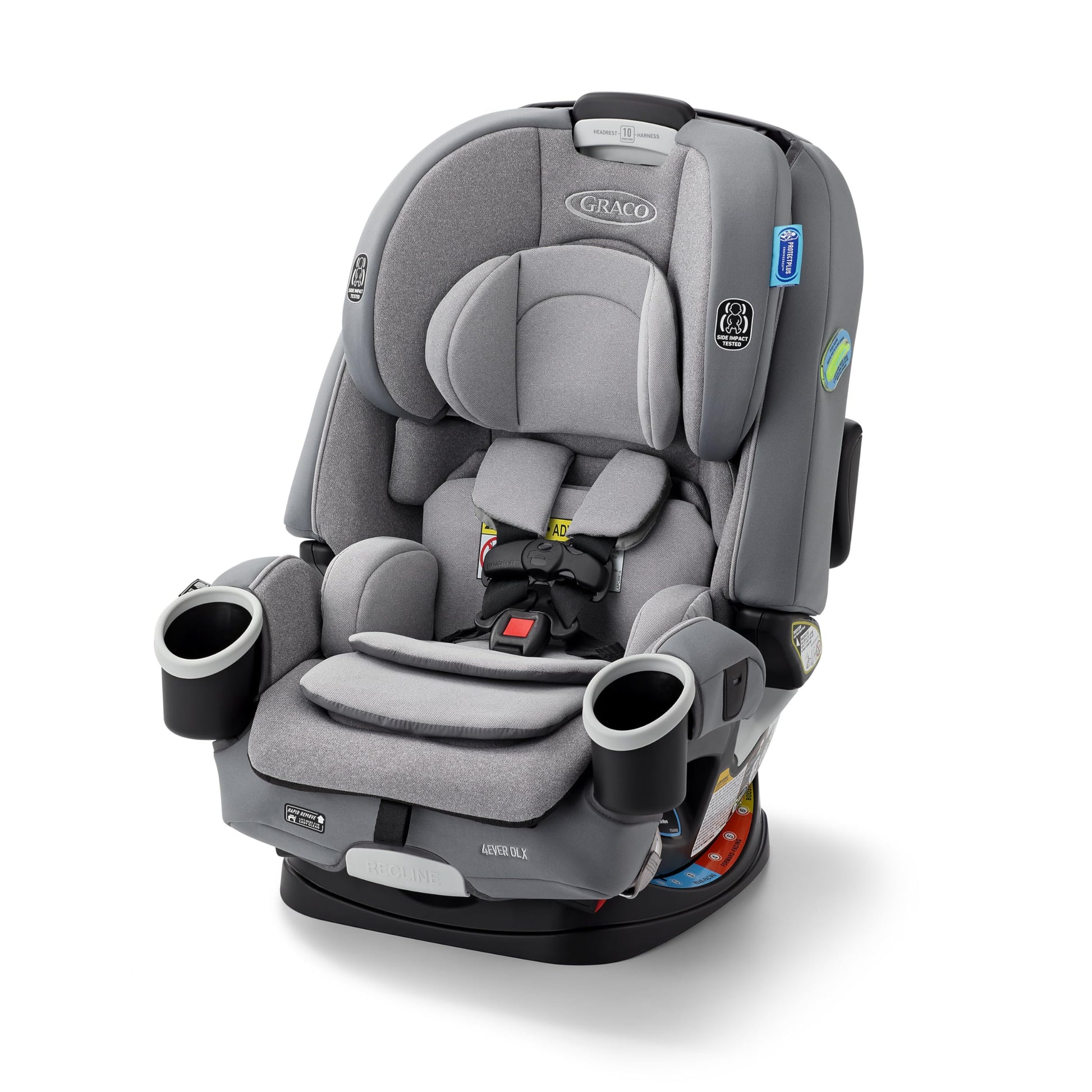Graco 4Ever Dlx 4-In-1 Car Seat, Charlie | Infant To Toddler Car Seat, With 10 Years Of Use | Rear-Facing, Forward-Facing And Bo
