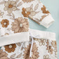3Pcs Baby Girl Outfits Floral Sweatshirt + Pants + Headband Infant Fall Winter Clothes White 2-3T
