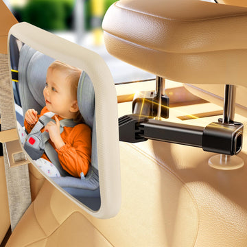Tazeni Baby Car Mirror For Baby Hook Clip Design Never Shake Baby Mirror For Car Seat Rear Facing Easy Install Crystal Clear Vie