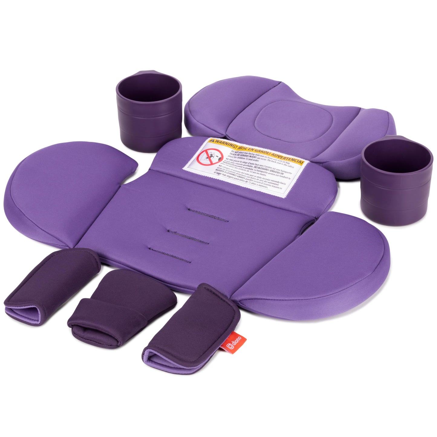 Diono Radian 3R Comfort Travel Kit, Infant Car Seat Accessory, Compatible with Radian 3R, 7Piece Kit (2 Harness Pads, 1 Buckle 