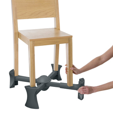 Kaboost Booster Seat For Kitchen Chair, Charcoal - Goes Under The Chair - Portable Chair Booster For Toddlers And Grown Ups