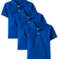The Children'S Place Baby Boy'S Multipack Short Sleeve Pique Polos, Renew Blue 3-Pack