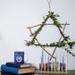 Ner Mitzvah Spinning Hanukkah Dreidel Mug - Happy Hanukkah Decorations - Blue & White Hanukkah Party Favors Idea
